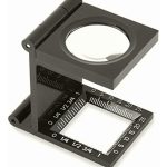 Lupa Cuenta Hilos Carson Linentest Lt-30 5x 2 Lentes Diámetro 3cm Portátil