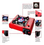 Anafe Cocinilla Portatil Gas Butano Con Incl Recarga Camping - Imagen 3