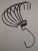 Anzuelo Tsurinoya Off Set Sin Lastre 3/0 Vinilo Antienganche - Imagen 3