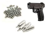 Pistola Co2 Gamo Gp-20 Combat 4.5 Mm Mas 300 Bbs Y 4 Co2