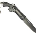 Navaja Llavero Tipo Revolver Defensa Personal Metalica Filo