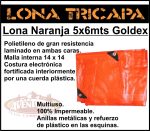 Lona Impermeable Goldex Super Reforzada Naranja 3 X 3 Mts - Imagen 5