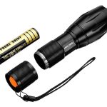 Kit Linterna Led Recargable Para Rifle Con Zoom Con Caja