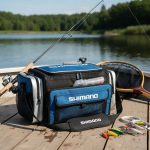 Bolso Pesca Shimano Grande 3 Cajas Plano Señuelos - Imagen 3