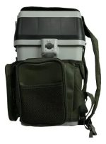 Caja Verde De Pesca C/bolsillos Y Soporte Tipo Mochila Verde - Imagen 2