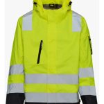 Campera Hv Impermeable Capucha Desmontable Seguridad Laboral