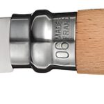 Navaja Opinel Inoxidable Classic N°6 Madera Liso 7cm Blister