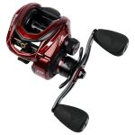 Reel Rotativo Marine Sports Venator Lite Derecho Bordó Freno Centrífugo