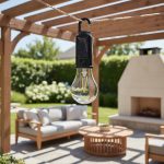 Lámpara Solar Recargable Retro Para Piso, Techo Y Pared