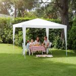 Gazebo Blanco Pe Lona Impermeable 3x3x2.50 Gran Aventura - Imagen 6