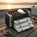 Bolso Pesca Shimano Grande 3 Cajas Plano Señuelos - Imagen 2