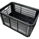 Canasto Negro Plastico Cosechero 50x33x28 Cm