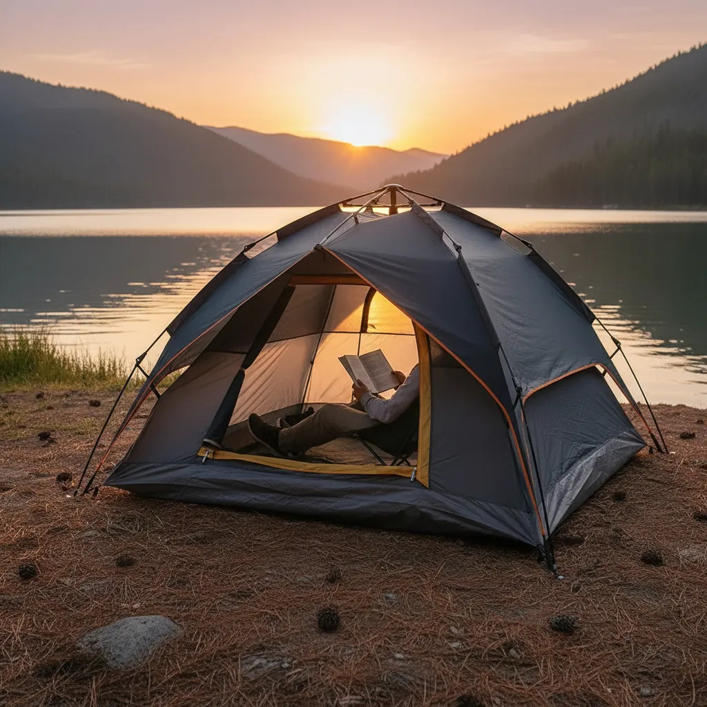 D_988236-MLU107243260425_022026-F.jpg Carpa Autoarmable Explorer Para 3-4 Personas Camping - Imagen 1
