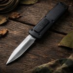 Navaja Automática Tactica Militar Hoja Doble Filo Cortante - Imagen 3