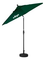 Sombrilla Jardín Arye 2.7m Con Base Y Manivela Color Verde