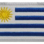 Bandera De Países Bordada Con Velcro 8x5 Cm Original