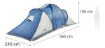 Carpa Explorer Klimber 9 Personas Autoarmable Con Sobretecho - Imagen 2