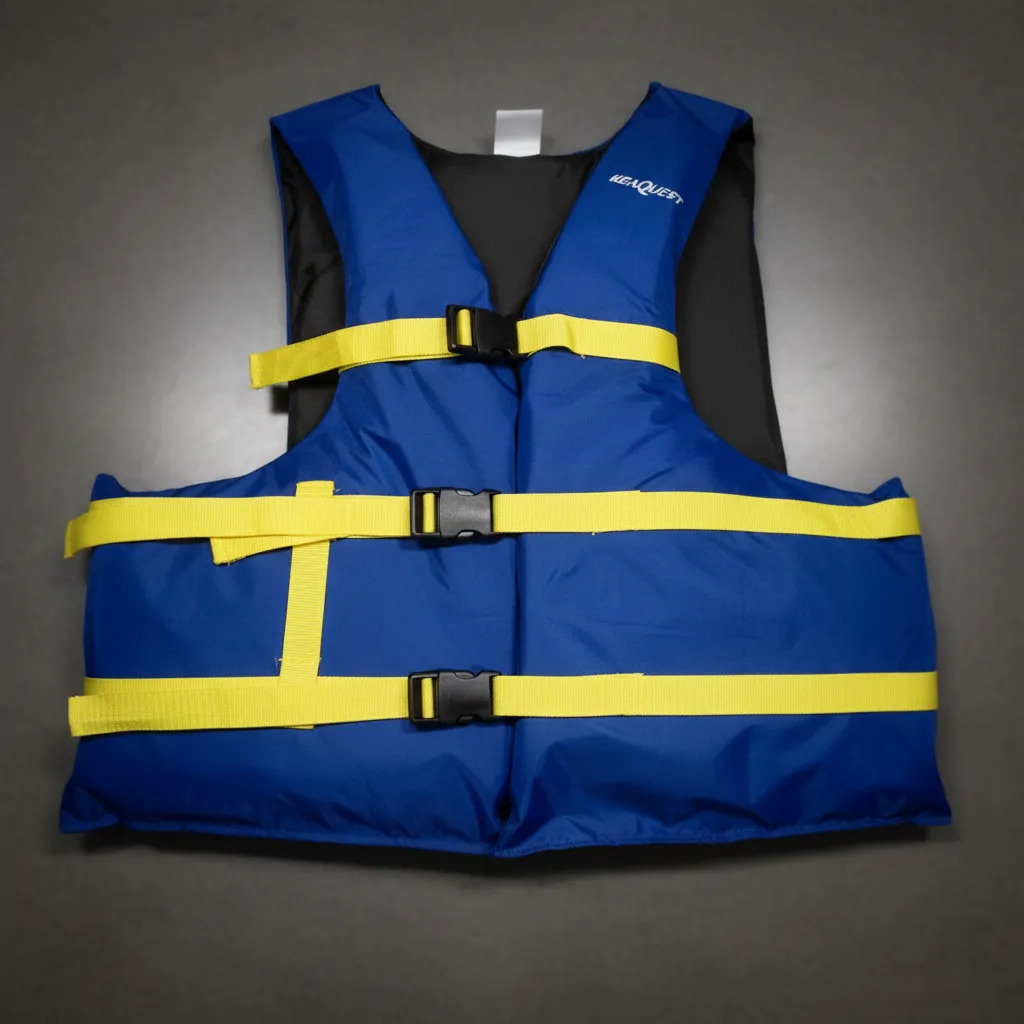 D_811313-MLU107635244464_032026-F.jpg Chaleco Azul Salvavidas Alto Impacto. Para Kayak, M A Xl - Imagen 1
