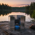 Cortina Protectora Viento En Aluminio Para Anafe Cocinilla