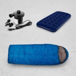 Colchon Inflable 1 P + Inflador Eléctrico+ Sobre De Dormir