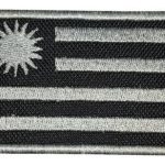 Bandera De Países Bordada Con Velcro 8x5 Cm Original