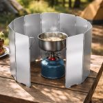 Cortina Protectora Viento En Aluminio Para Anafe Cocinilla - Imagen 6