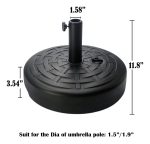 Base De Sombrilla Poste Central Con Contrapeso 20 Kg - Imagen 4