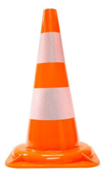 Cono Tránsito Vial Reflectivo Base Pesada 45cm, 70cm Y 90cm