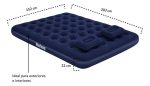 Colchón Inflable Bestway 2 Plazas 300 Kg Azul Marino - Imagen 7