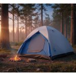 Carpa Igloo Con Sobretecho 2/3 Personas Impermeable Camping