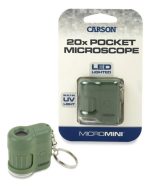 Microscopio Carson De Bolsillo Con Luz Led Y Luz Uv 20x Zoom - Imagen 6