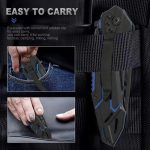 Navaja Deportiva Tactica Blue Blade Defensa Sami Automatica - Imagen 6