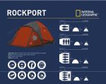 Carpa National Geographic Rockport 3 Camping Impermeable 3p - Imagen 4