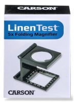 Lupa Metalica Plegable Compacta Con Regla Aumento 5x Carson - Imagen 4