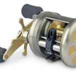 Reel Rotativo Shimano Cardiff 400 - Manija Derecha Cobre Y Dorado Derecho