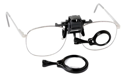 D_632329-MLU97540363929_112025-O.jpg Visor Clip Ajustable Lupas 5x Y 8x Para Lentes De Aumento - Imagen 1