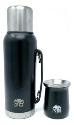 Termo Acero Inox Doble Pared Termico 1 Litro Con Manija - Imagen 7