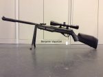 Chumbera Rifle Benjamin Vaporizer 5.5 Nitro Piston Con Mira - Imagen 5