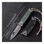 Navaja Refozada En Acero Rompe Cristal Y Paracord Camaping - Imagen 4