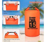 Bolso Estanco Impermeable 15 Lts Kayak Camping Uso Diario - Imagen 3