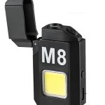 Encendedor Recargable Electrico Anti Viento Con Linterna