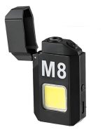 Encendedor Recargable Electrico Anti Viento Con Linterna