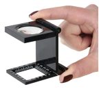Lupa Metalica Plegable Compacta Con Regla Aumento 5x Carson - Imagen 3
