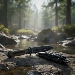 Cuchillo Táctico Reforzado + Funda + Brujula, Todo Terreno - Imagen 2
