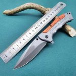 Navaja Tactica Militar Full Metal Y Madera Camping Pesca - Imagen 5