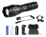 Linterna Led 10 W 300 Lumen Tactica Con Anilla Y Vinculador