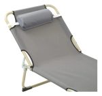 Catre Reclinable Con Almohada Camping Hasta 160 Kg Plegable - Imagen 2