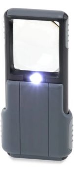 Lupa De Bolsillo 5x Con Iluminacion Led Carson Lectura