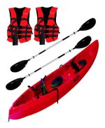 Kayak + Chaleco + Remo Pesca Travesia Beyond Triplo 2+1