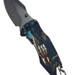 Navaja Buck Usa Táctica Llavero Bolsillo Diseño Calaverera